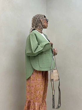 مانتو چاک‌دار 2 جیب