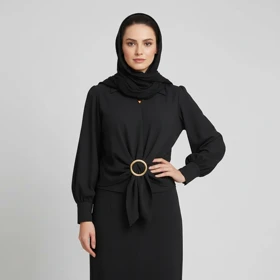 بلوز آستین کوتاه یقه برگردان زنانه مدل AM302