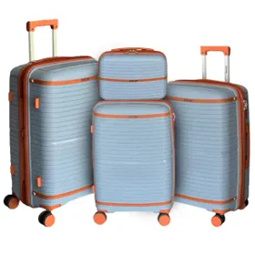 چمدان نشکن تیتان پلورا مدل TITANPLORA - TP6666 TRAVEL IN STYLE سری 4 عددی (کیف آرایشی هدیه)