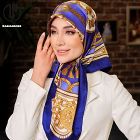 روسری ابریشم توییل (قواره 90) 30156