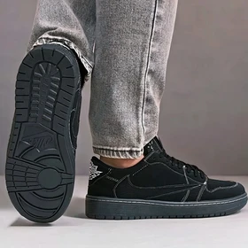 نایک ایر جردن 1 بدون ساق تراویس اسکات مشکی (Nike Air Jordan 1 Low Travis Scott )