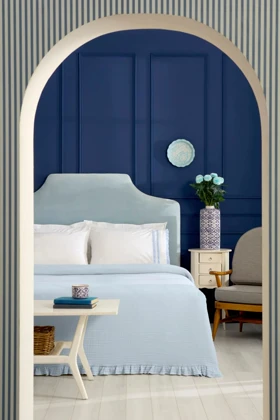 روتختی پیکه دو نفره Karaca Home مدل Blue Muse پنبه - آبی
