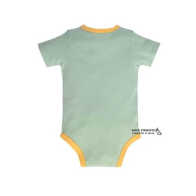 زیردکمه آستین کوتاه پسرانه نوزادی نیلی طرح ZOO