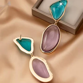 گوشواره کریستالی دفرمه زارا