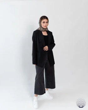 کت زنانه مشکی فرانسوی – شیک و کلاسیک