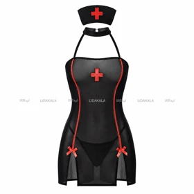 کاستوم پرستاری رنگ مشکی کد LK13562