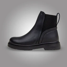 نیم بوت پشت کش مشکی کد 557