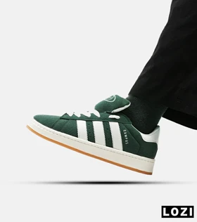 کفش کتانی مردانه و زنانه سبز سفید ADIDAS Campus
