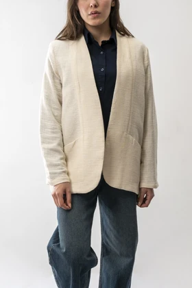 مانتو جیب‌دار لینن زنانه