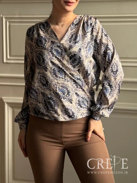 شومیز چپ و راستی ساتن