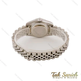ساعت رولکس زنانه صفحه فول نگین نقره ای Rolex-4793-L
