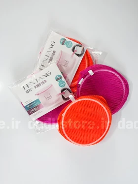 سبد محافظ لباسشویی زیپ‌دار رنگی