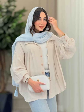 مانتو چین‌دار پایین هلال
