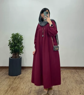 مانتو عبایی بلند کتان پنبه(ایراد دار)