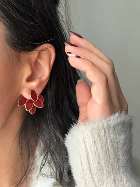 گوشواره گل 6 پر