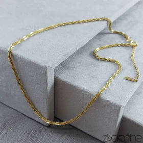 گردنبند مدل خاویاری استیل طلایی 50160