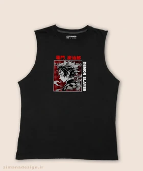 تاپ مردانه و زنانه طرح شیطان کش شخصیت تانجیرو کد 937