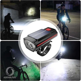 چراغ جلو دوچرخه بوق دار شارژی NITRO