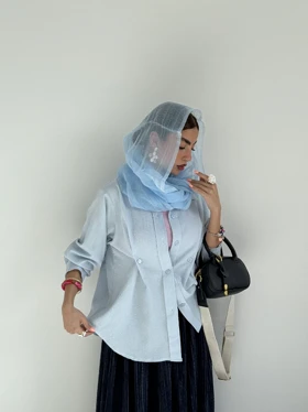 شومیز کرپ حبابی