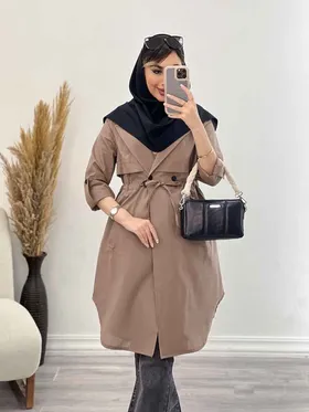 مانتو کمر گت ژیله دار