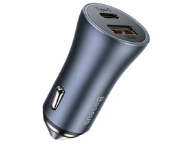 شارژر فندکی فست شارژ ماشین دو پورت بیسوس CCJD-0