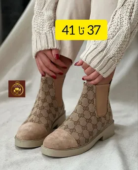 نیم بوت بغل کش زنانه طرح گوچی‌کد(4044)
