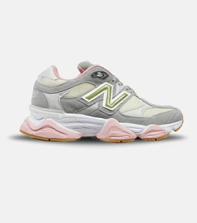 کفش کتانی زنانه طوسی لیمویی صورتی NEW BALANCE 9060