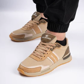 کفش و کتانی مردانه مدل بالنسیاگا BALENCIGA رنگ کرم
