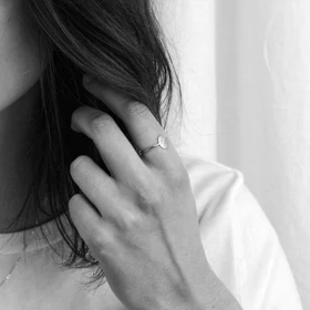 انگشتر نقره حکاکی "کالکشن خورشید" کد 0135