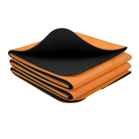 مت یوگا و پیلاتس تاشو الکس مدل Laccadive ضخامت 6 میلی متر دو رو (نارنجی مشکی)