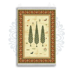 *جدید* فرشینه از جنس پارچه شانل مخمل ترک طرح فانتزی برند دفه کد 900