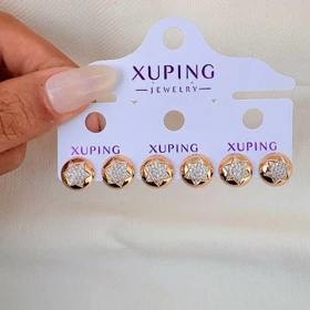 گوشواره ستاره نگینی ژوپینگ میخی