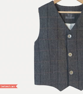 جلیقه رسمی پشمی چهارخونه