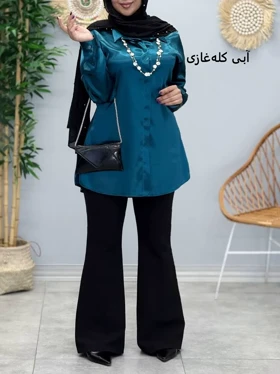 3384-شومیز ساتن (ایراد دار)