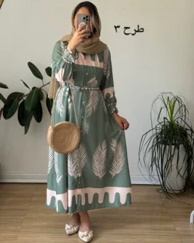 پیراهن مانتویی پر