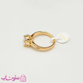 انگشتر زنانه ژوپینگ نگین سفید طرح جواهر