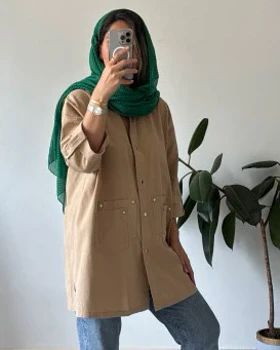 مانتو کتان پاییزه