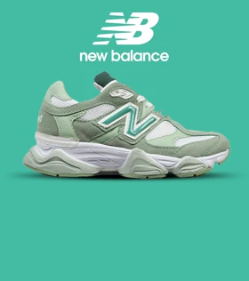 کفش کتانی زنانه سبز سفید NEW BALANCE 9060 مدل 4200