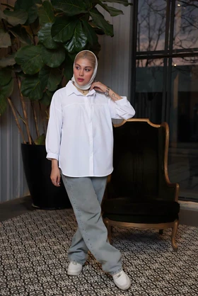 شومیز بالا چین زنانه کد 403049