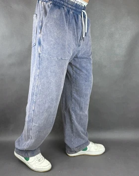 شلوار اسلش جاگر مردانه سنگشور آبی 135