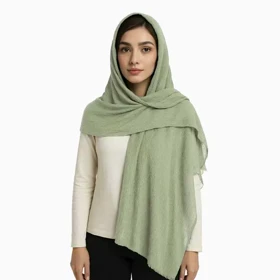 شال پلیسه طرح سنگ شور زنانه - 39251307