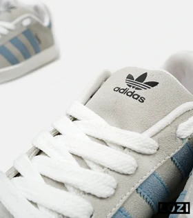 کفش کتانی مردانه و زنانه طوسی آبی ADIDAS Campus
