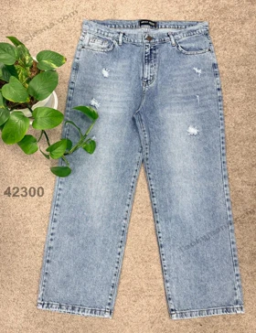 شلوار واید لگ سایزبزرگ کمرساده-42300