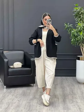 ست مانتو و شلوار مغزی دوزی