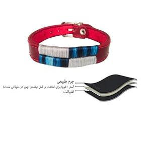 دستبند چرم وارک مدل آرت کد rb135