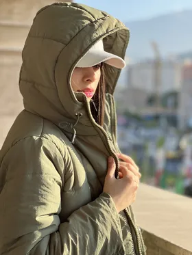 کاپشن بلند زیپی