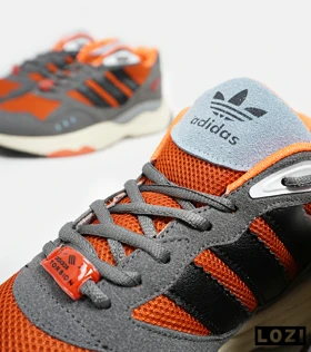کفش کتانی مردانه طوسی نارنجی ADIDAS torsion