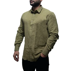 پیراهن آستین بلند کبریتی راه راه EQUAL