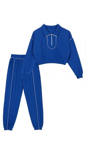 ست کراپ و شلوار رگه دوزی 1650