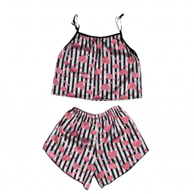 ست تاپ و شلوارک طرح قلب 202